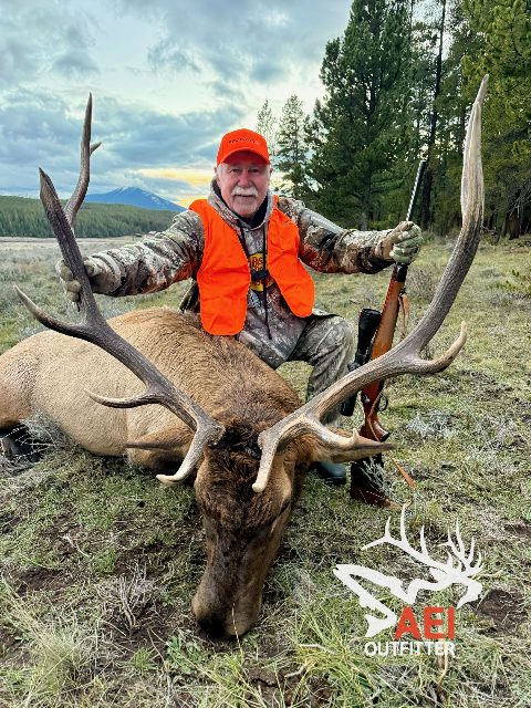 Jerry with a great 6x6 bull on opening day of 1st rifle season