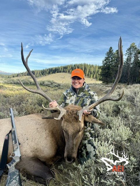 Ellie's first muzzy bull elk!